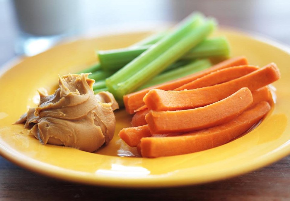 Peanut Butter with Celery & Carrots